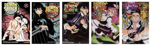 Demon Slayer: Kimetsu no Yaiba, Vol. 11-15 Bundle Set (Koyoharu Gotouge (Author))