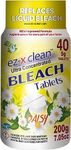 EZ-X CLEAN Ultra Concentrated Water Activated Bleach Tablets for Laundry and Multipurpose Cleaning. 40 Tablets 7.05 OZ Phosphate Free Replaces Liquid BLEACHES (Orange)