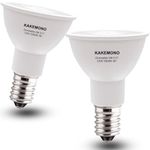 KAKEMONO E17 LED Spotlight Bulb Dimmable 40W Halogen Replacement E17 Intermediate Base Type 5W R14 Reflector Light Bulb for Desk Reading Cabinet Lamp, Daylight White 5000K, 2 Pack