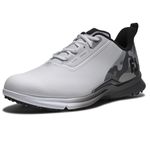 FootJoy Men's FJ Fuel Golf Shoe, Arctic White/Gray Camo, 9.5 Wide
