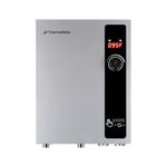Tankless Water Heater Electric 24kW 240 Volt, ThermoMate On Demand Instant Endless Hot Water Heater, Digital Temperature Display for Residential Whole House Shower, 102A Gray