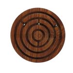 Mara Bommai 6" Inches Wooden Labyrinth Board Game Ball in a Maze Puzzle Toys - Indoor Puzzle Game Gifts for Young Adults + Pack of 1 (6 INCH)