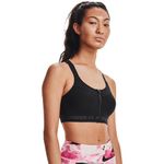 Under Armour Women's Armour High Crossback Zip Bra, Black (001)/Jet Gray, 34C