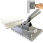 Paint Edger Tool with Extendable Handle, Paint Pad Set with 2 Replaceable Pads, Cutting in Tools for Painting, Adjustable Paint Edger for Walls, Corners and Ceilings, Paint Pad Applicator