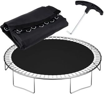 NONMON Trampoline Replacement Mat Fits 15 ft Round Trampoline Frame with 96 V-Hooks Fits 6.5-7 inch Trampoline Mat, UV-Resistant, with Spring Hook(Not Include Spring)
