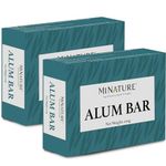 minature Pack Of 2 Alum Bar(Potassium Alum)(Phitkari) By Mi Nature|Alum Stone (Fitkari)||100G*2|100% Pure Alum|Nothing Added|Pure & Natural