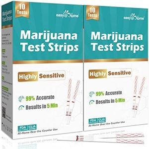 Easy@Home Marijuana Test Strips: Detects The Metabolites of THC in Urine with Cutoff Level 50ng/mL- 20 Strips Highly Sensitive THC Test Kit for Home Use -Instant Results in 5 Minutes #ESTH-115