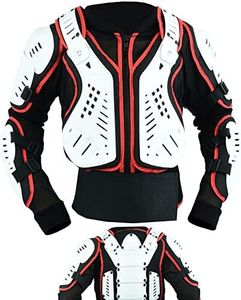 Texpeed Armadura traje de protección para moto niños - Protector infantil para el torso - Para motociclismo MX y enduro, Protector de Motocross, esquí, Patinaje - Tallas para 4, 6, 8, 10, 12 y 14 años