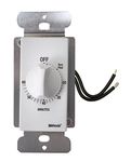 Woods 59717 60-Minute in-Wall Spring Wound Countdown Timer, Mechanical Switch, White