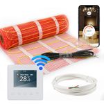 HEATIT Underfloor Heating mat Electric Radiant Self-Adhesive Floor Heating System 200w/㎡ Warmmat with ET-81 Thermostat Kit