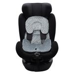 KAKIBLIN Infant Car Seat Insert, Baby Carseat Head & Body Support for Newborn, 2-in-1 Reversible Baby Car Seat Cushion, Soft Stroller Cushion Insert for Baby Car Seats, Bouncer, Strollers, Swing