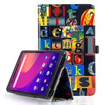 Caweet Joy Tab 2 / TCL Tab 8 Tablet Case, Leather Stand Cover for Alcatel Joy Tab 2 8.0" (9032Z) / Verizon TCL Tab 8 (9038s), Black-1