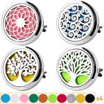 Maromalife Car Diffuser Vent Clip 2 PCS Set, Essential Oil Car Clip Locket Car Clips (4 PCS Diffuser Vent Clip)
