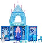 Hasbro Disney Frozen F1819 2 Elsa's uitklapbaar ijspaleis, kasteelspeelset, speelgoed voor kinderen vanaf 3 jaar,Multi kleuren