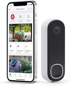 Arlo Video Doorbell 2K (2nd Generation) – Battery Operated or Wired Doorbell, Smart Wi-Fi, Two-Way Audio, Night Vision, Security Camera, Surveillance, White – AVD4001​