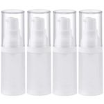 Airless Pump Bottle 4pcs 20ml Travel Empty Cosmetic Dispenser Bottles Carry Matte Lotion Bottle