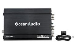 OceanAudio OAE-170.1 Car Audio Subwoofer Amplifier - Monoblock, Class A/B, 2/4 Ohm Stable, Mosfet Power Supply Max Power 340W