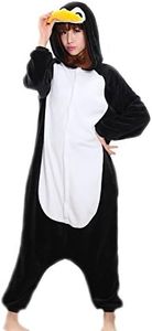 Adrinfly One-Piece Pajamas Unisex Costume Adult Animal Onesie Penguin Cosplay