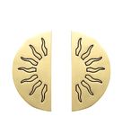 Two Moustaches Sun Burst Brass Door Handle Pair,Door Handles For Main Door,Antique Door Handles,Wooden & Glass Door Handles,Wardrobe Handles,Standard,Pack Of 2 Door Handles - Brass,Pull Handle