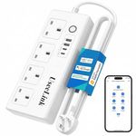 UseeLink WiFi Smart Power Strip, USB Power Socket Smart Extension Cord Compatible with Alexa and Google, Voice Control, Smart Life APP Control, No hub required