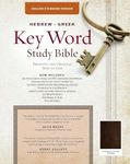 The Hebrew-Greek Key Word Study Bible: ESV Edition, Brown Genuine Goat Leather