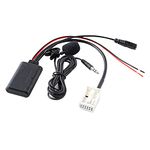 ENJOY-UNIQUE Bluetooth Aux Audio Adapter 12 Pin Music Cable Module With Microphone compatible with BMW 2006-2009 CD73 Headunit Car Radio