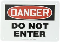 Accuform MADM138VA Aluminum Safety Sign, Legend "DANGER DO N