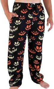 Lazy One Pajama Pants for Men, Men's Separate Bottoms, Lounge Pants, Spooky Faces Pj Pant, X-Small