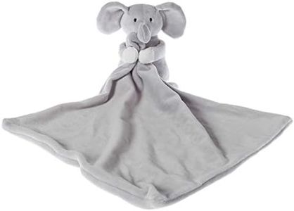 Apricot Lamb Stuffed Animals Security Blanket Gray Elephant Infant Nursery Character Blanket Luxury Snuggler Plush(Gray Elephant, 14 Inches)