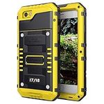 Mitywah for iPhone 7 / iPhone 8 SE 2020 Case Waterproof Shockproof Full Body Protective Cover Built-in Screen Protection Armor Military Grade Defender Heavy Duty Rugged Metal Shell Outdoor, Yellow