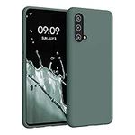 kwmobile Case Compatible with OnePlus Nord CE 5G Case - Soft Slim Protective TPU Silicone Cover - Forest Green