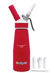 Whip-it! Pro Whipped Cream Dispenser 1/2L Rubber Coated, Red