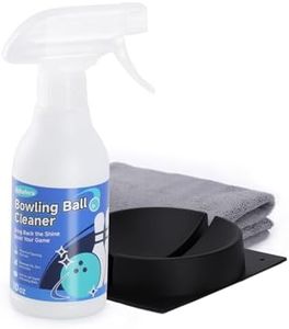 Adhafera Bowling Ball Cleaner, 10oz Bowling Ball Cleaner Kit with 3 Spray Modes & Towel & Blwling Ball Holder – Ideal Bowling Accessories Gift for Men and Women