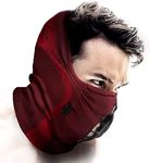 Naroo Z9H - Premium Zip-up Air Control Anti-Fog 3D Chamber Half Balaclava Mask Neck Warmer for Winter Skiing Snowboarding (Wine)