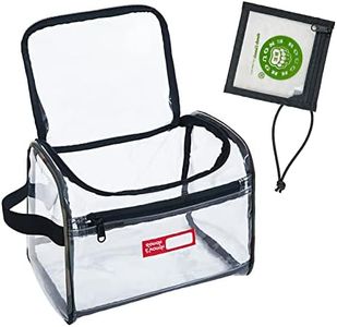 Rough Enough Clear Makeup Bag Medicine Bag Large Toiletry Cosmetic Bag Case Organizer Box Pouch with Zipper for Travel Accessories Toiletries Essentials Airport Nail