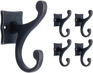 Franklin Brass FBSCRH5-TDG-C Scroll Wall Coat and Hat Hook in Tumbled Gunmetal, (5-Pack)