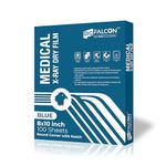 BIGFALCON Medical Xray Dry Film for Inkjet Blue Base Size 8" X 10" (100 Sheets X-Ray Film For X-ray, CR, DR and OPG Images) Thickness - 210 Micron