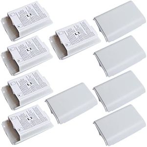 10x Battery Cover Case for Xbox 360 Wireless Controller,Replacement Battery Pack Shell Compatible with Xbox 360 - White