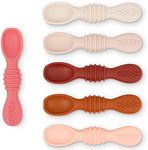 Simka Rose Silicone Baby Spoons Sel