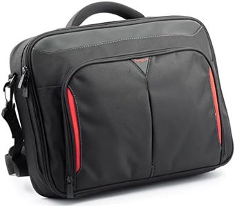 Targus Classic + Clamshell Valigetta per Laptop 15"- 15.6", Nero/Rosso