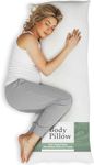 Body Pillow by Snuggle-Pedic - Bamboo Shredded Memory Foam Combination with Kool-Flow Cover