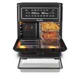 Breville Halo Flexi Air Fryer & Large Mesh Tray, Digital Dual Air Fryer Oven, 11L: Serves 10+, Fry, Bake, Grill, Roast & Reheat, 2400 W, Save £65 a Year on Energy Bills*, Black [VDF138]