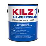 KILZ 2 Multi-Surface Stain Blocking Interior/Exterior Latex Primer/Sealer, White, 1-gallon