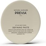 PREVIA Defining Hair Paste - Matte Hair Gel with Medium Hold for All Hair Types | Anti-Static, Flexible Hold Hair Styling Product with Natural Citrus Fragrance | Paraben-Free - 3.38 oz