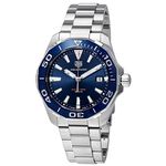 TAG Heuer Men's Steel Bracelet & Case Sapphire Crystal Swiss Quartz Blue Dial Analog Watch WAY111C.BA0928