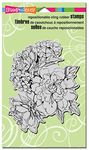 Stampendous Cling Stamp 7.75 x 4.5-inch Sketchy Blooms, Acrylic, Multicolour, 10.41x18.79x0.76 cm