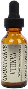 Perfume Studio Vanilla Sandalwood Fragrance Oil; 1oz Amber Glass Dropper Bottle. Premium Grade Concentrated Oil Used for Soap Making, Burners, Diffuser, Candle Making, Car Freshener