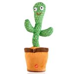 KRIDHA TOYS Talking Cactus Baby Toys for Kids Dancing Cactus Toys Can Sing Wriggle & Singing Recording Repeat What You Say Funny Education Toys for Children Playing Home Decor for Kids