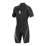 Scubapro Definition Shorty 2.5 mm Men's Diving Wetsuit (Black/Yellow, Extra Small)