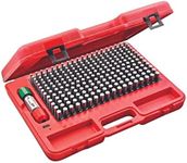 Starrett Precision Steel Pin Gage Set with Rugged, High Impact Protective Case - Ideal for Carpenters and Home Improvement - .251-.500" Range, Minus Set Type, 250 Number of Gages - S4005-500